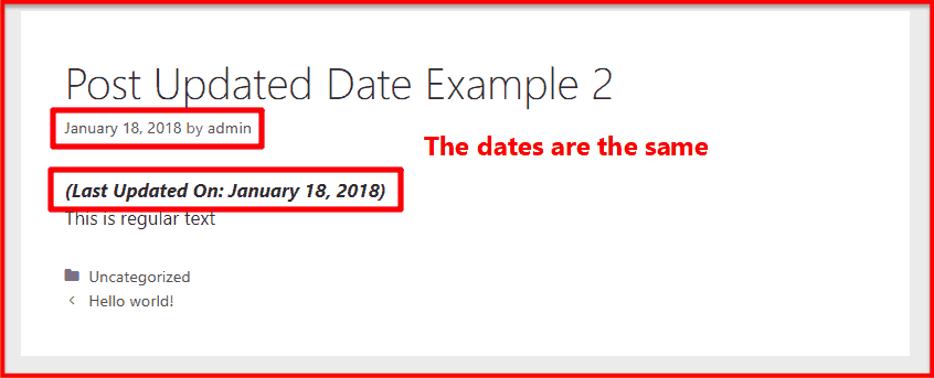 Post updated date example